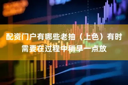 配资门户有哪些老抽（上色）有时需要在过程中稍早一点放